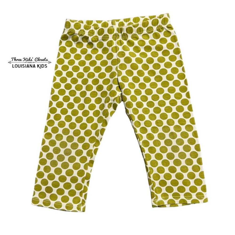 Persnickety 18m Green Polkadot Leggings